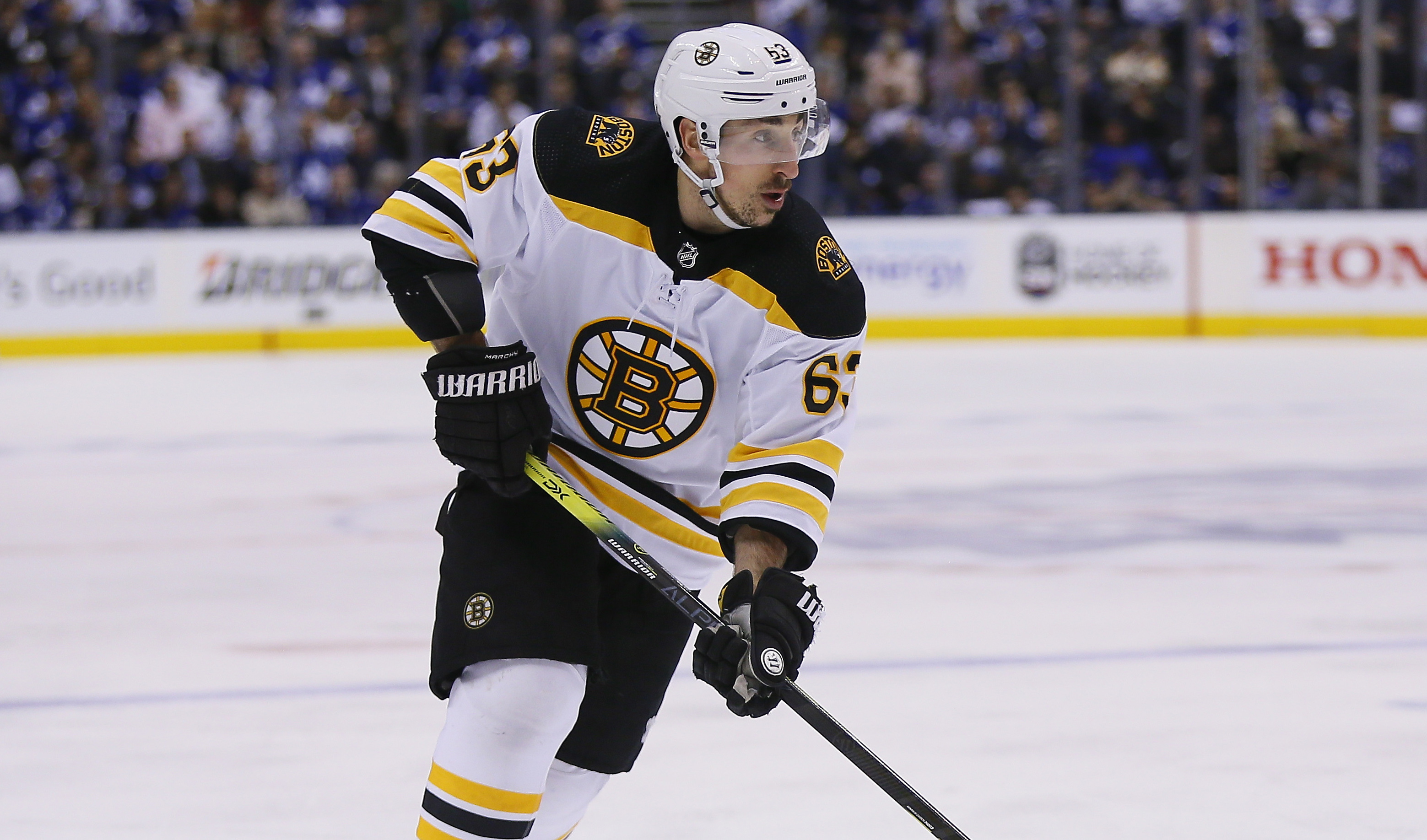 Bruins' Brad Marchand's cheap shot following loss to the Blue Jackets ...