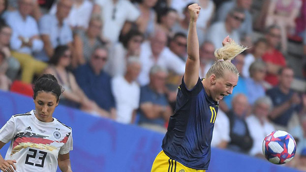 Sweden Women Player happy mood