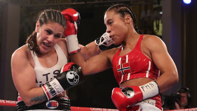 The fight for the welterweight crown between Cecilia Braekhus and Victoria Bustos...