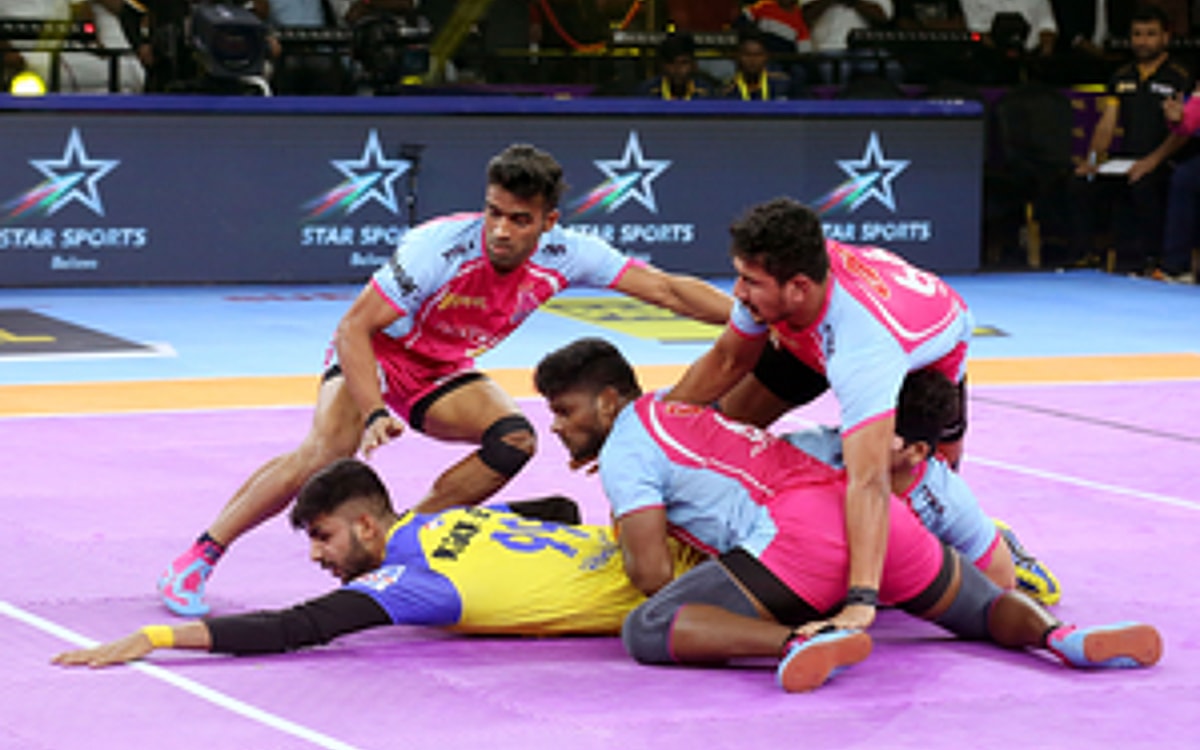 Captain Sunil Kumar Leads Jaipur Pink Panthers To One-point Victory Over Tamil Thalaivas On Cricketnmore
